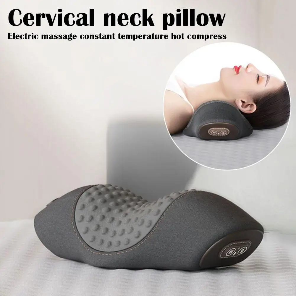 

Electric Neck Massager Pillow 3 modes Heating vibration Massager Stretcher massage Cervical Neck Pillow Relax Foam Memory Z1V9