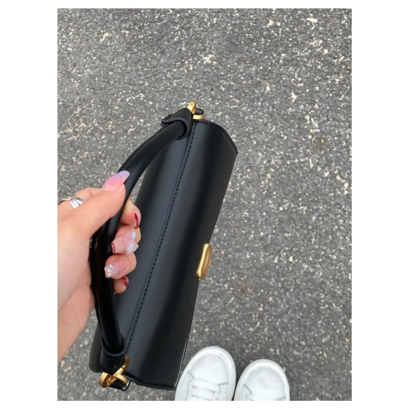 JIAERDI Retro Black Underarm Bag Purses Women Hot Girls Pu Leather Shoulder Bags Handbag Female High Street Elegant Hand Bag New