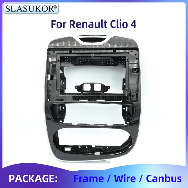 10 Inch For Renault Clio 4 2016-2019 Car Radio Panel Dash Kit Install  Console Bezel Adapter Plate Frame Accessories Wire - AliExpress