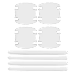 Clear Protective Car Stickers - Scratch - Resistant Door and Mirror Guards, Set of 4/8 (3)