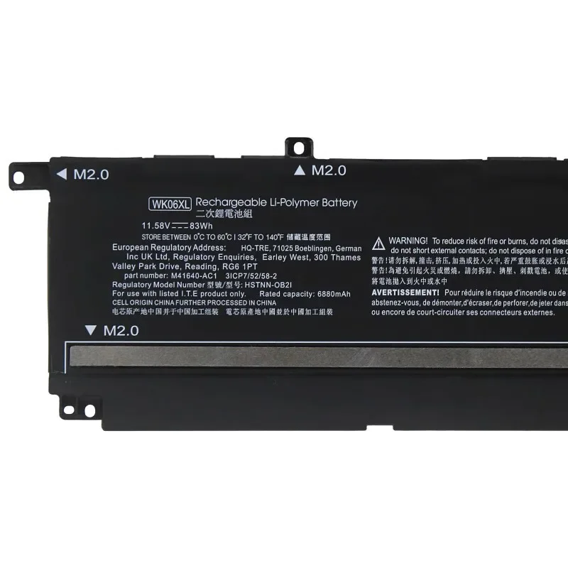 Bateria do Portátil para hp Wk04xl Wk06xl Hstnn-ib9v Hstnn-wb0c M39179005 M41711-005 M41640-cd1 M388221d1 Omen 16-b0013dx - Imagem 5