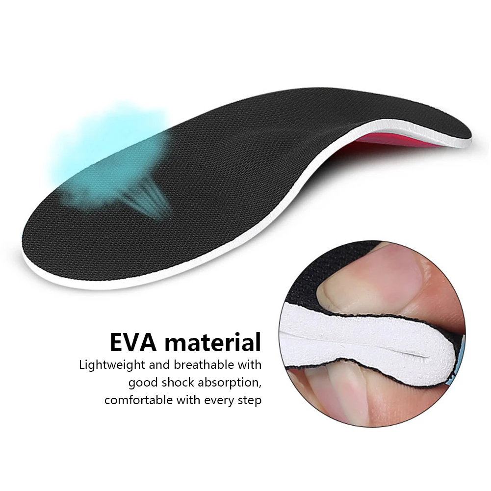 1Pair Orthotic High Arch Support Insoles Gel Pad 3D Arch Support Flat Feet Orthopedic Insoles For Women Men Orthopedic Foot Pain