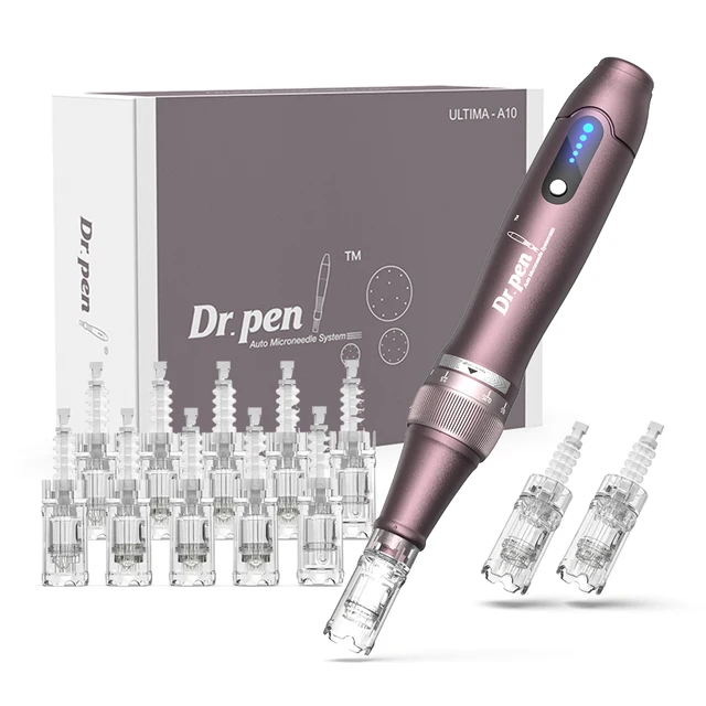 Dr. Pen A10 wireless microneedling pen with 10 cartridges