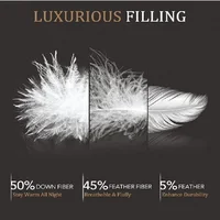 downluxe Luxurious Down Fiber Comforter with Premium Fabric, All Seasons Medium Warmth Duvet Insert King, Hotel Collection Down 2