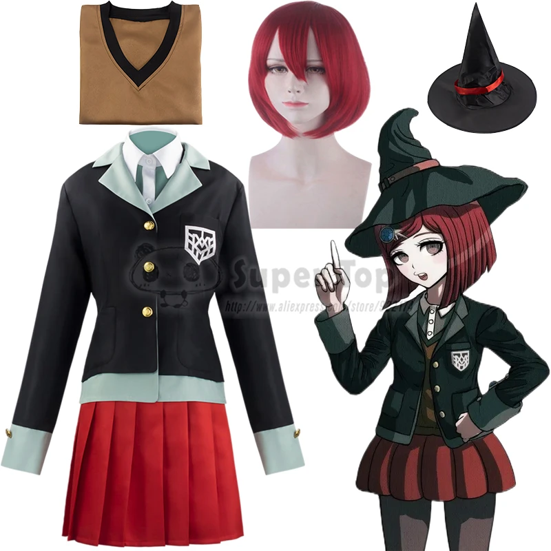 

Костюм Yumeno Himiko для косплея «Danganronpa V3: Killing Harmony», униформа JK, юбка, черная женская модель