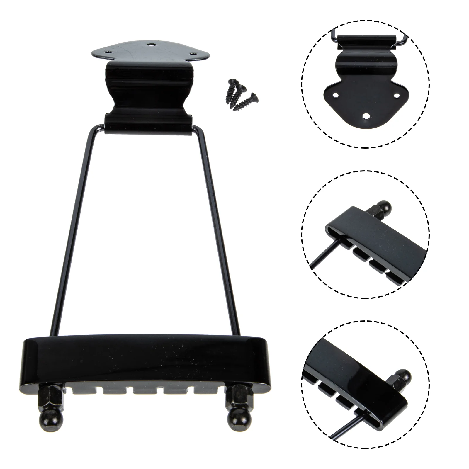 

Bridge Tailpiece Guitar Replacement Parts Strain Plate Musical Instrument Supply Accessory Saddle