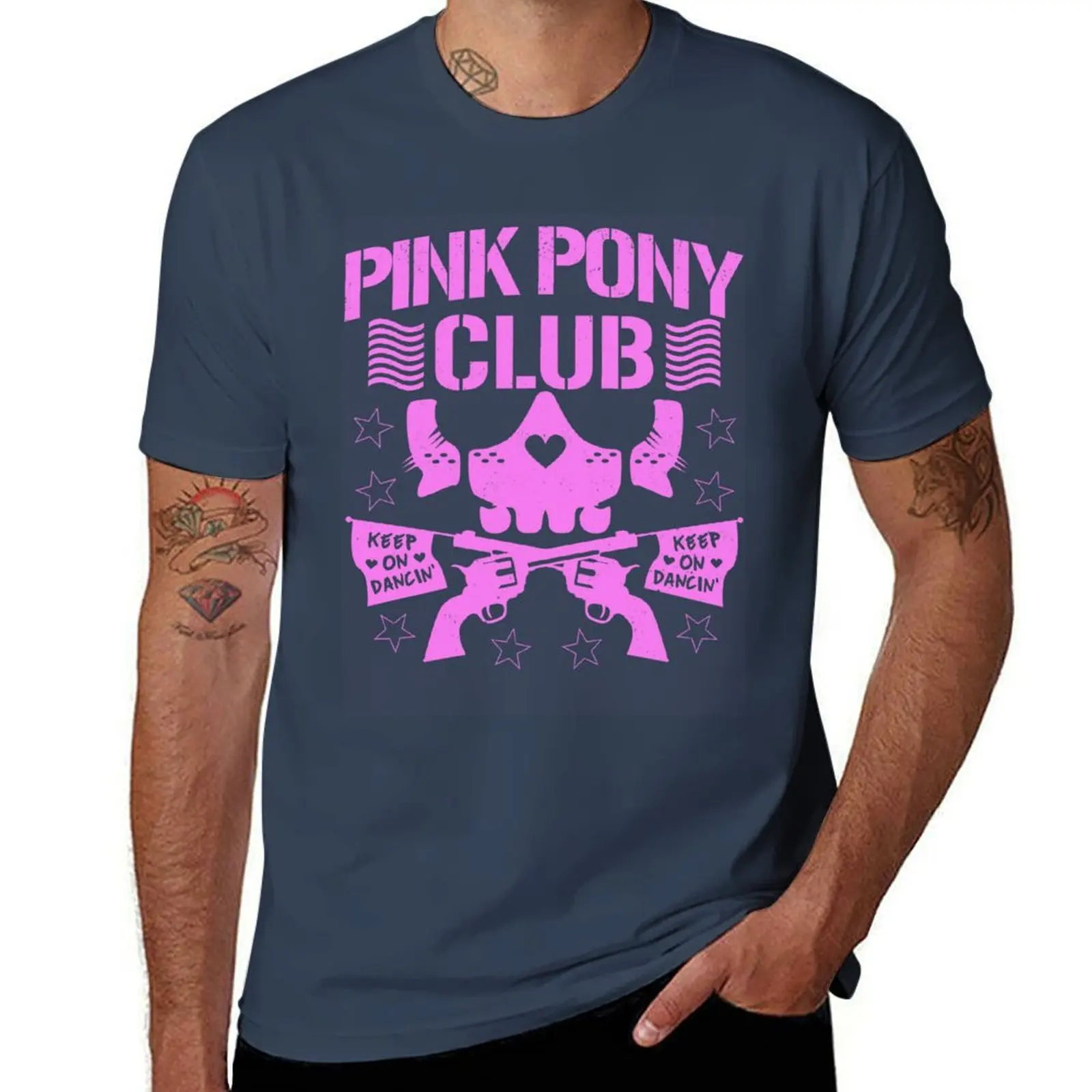 Pink Pony Club - Pink Print Casual Short Sleeve T-Shirt