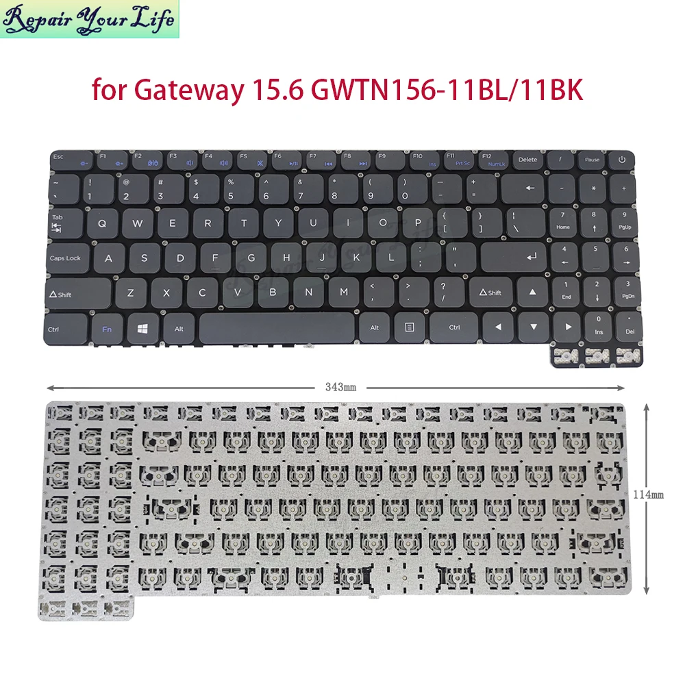 Eua Inglês Teclado para Gateway Gwtn15611 Gwtn156-11bk Gwtn156-11bl Gwtn156-11gn Gwtn156-11rd 15.6 Ultra Fino Notebook Teclado - Imagem 6