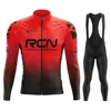 New 2025 Rcn Autumn Cycling Jersey Bib Pants Set Ropa Ciclismo Bicycle MTB Clothing Road Bike Suit Men Long Sleeve Bicicleta Set 5