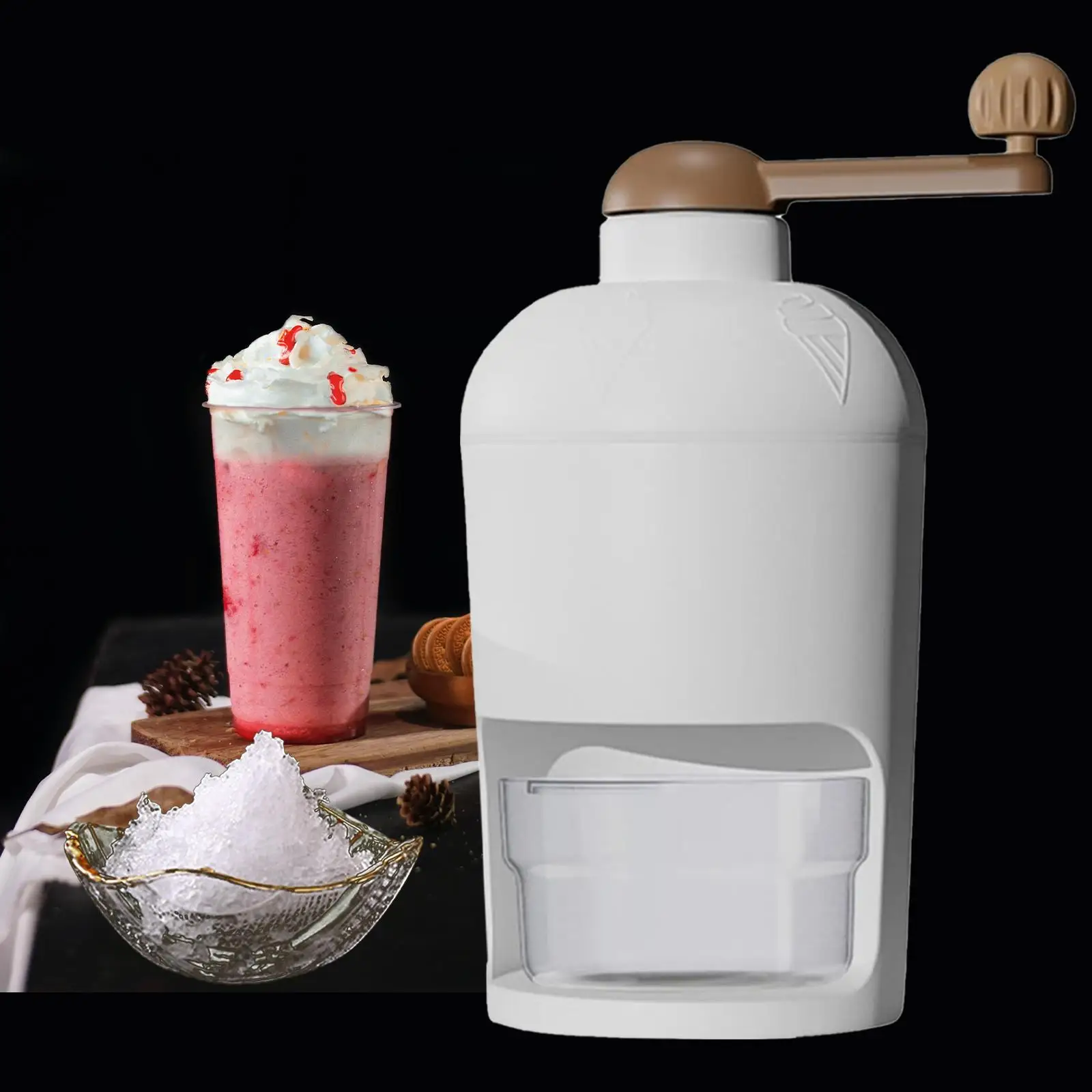 Portable Snow Cone Machine Practical for Kitchen, Restaurants Camping 4