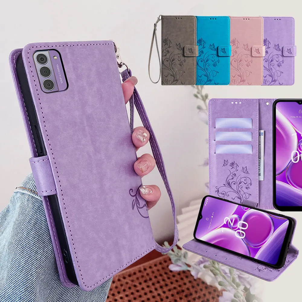 Luxury Shockproof Wallet Flip Cover with Strap - Premium PU Leather Case