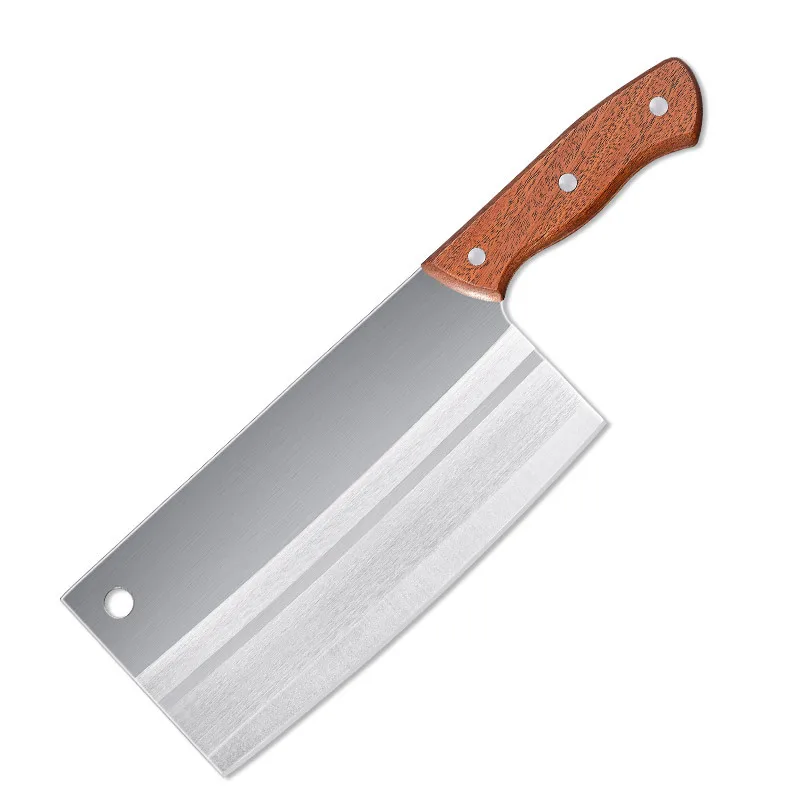 스테인레스 스틸 목재 손잡이 주방 칼, 뼈 절단 칼, 슬라이스 나이프, 절단 및 이중 목적 칼, 8 인치 3CR13