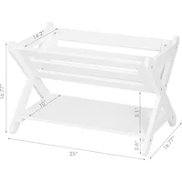 Kids Book Caddy with Shelf, Kids Bookcase Storage Organizer for Toddlers 2