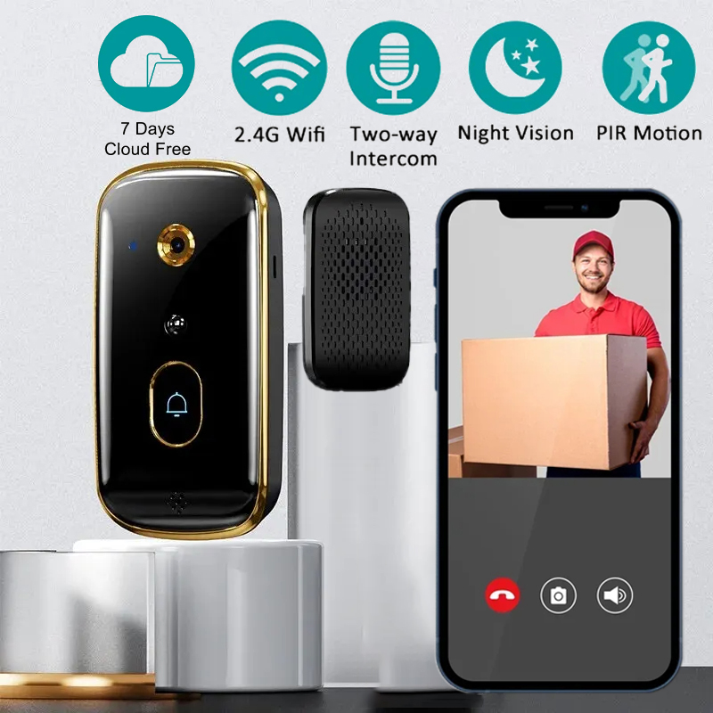 New Intelligent Visual Doorbell With Mobile Capture And Variable Sound Voice Call Ultra Long Standby Wireless Doorbell