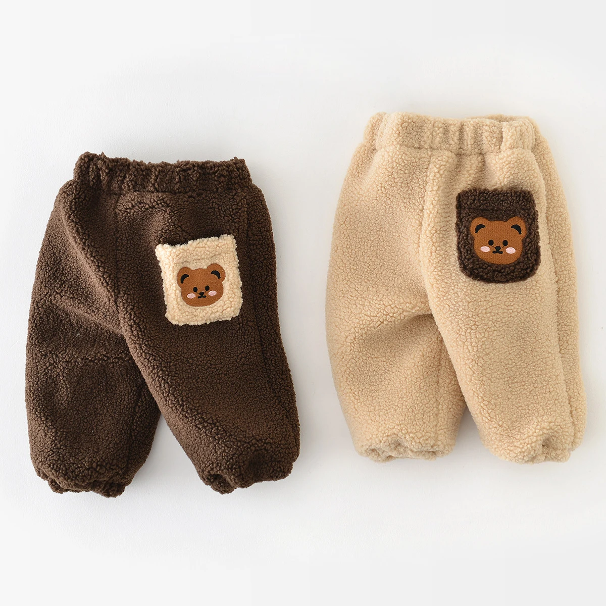 

Baby Pants Boys and Girls Baby Thick Baby Autumn and Winter Pants Infant Warm Plush Pants