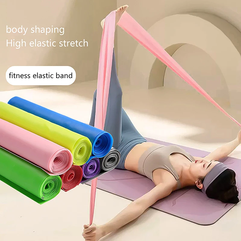 150Cm Yoga Pilates Stretch Resistance Band Esercizio Fitness Band Training Esercizio Elastico Fitness Gomma Palestra Yoga Tension Band