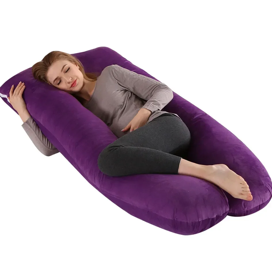 UshapedPregnancyCushionSquishyBodyPillowwithRemovable