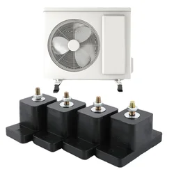 4PCS Anti Vibration Rubber Mount Damper Shock Pad Air Conditioning Damper Shock Pad Isolator Pads for HVAC Systems Accessories