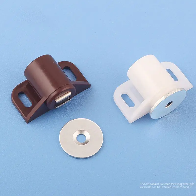 ABS Round Magnetic Door Catches Latch Cabinet & Furniture Shutter Magnetic Catch Closer for Cupboards Drawers Closet magnetic cabinet catches door catches magnetic cabinet latches cabinet door latch