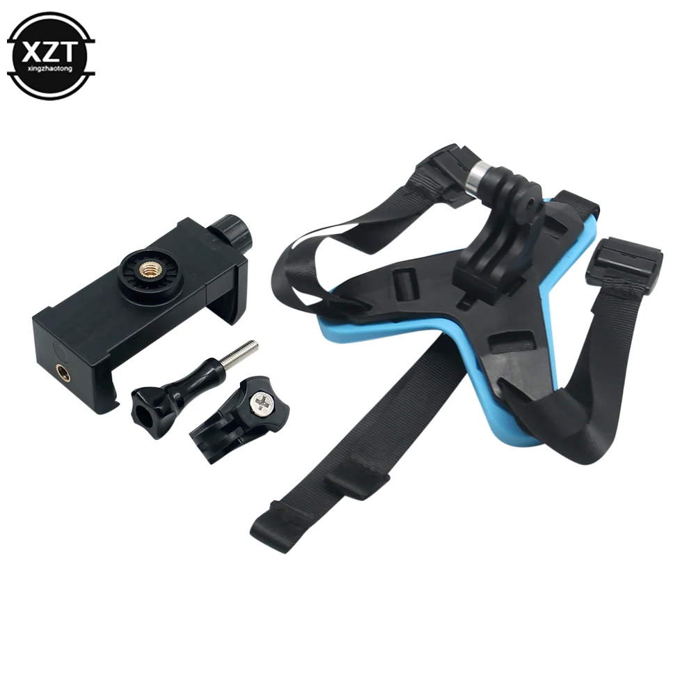 Description Picture 3 of itemMotorcycle Helmet Chin Strap Mount Holder With Phone Clip For GoPro Hero 5/6/7 Action Sport Camera Full Face Holder Accessory