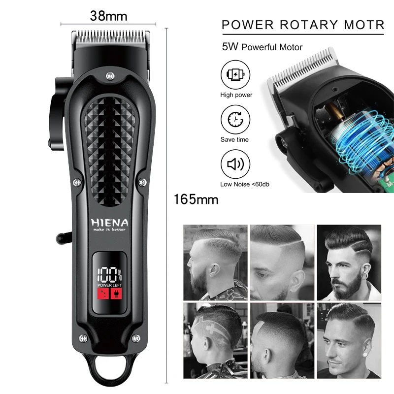 Hair Clipper Hair Trimmer HIENA professional Hair Clipper for Barber shop HYN-212 Electri Hair Trimmers cutting machine men's clippers Shaver appliance