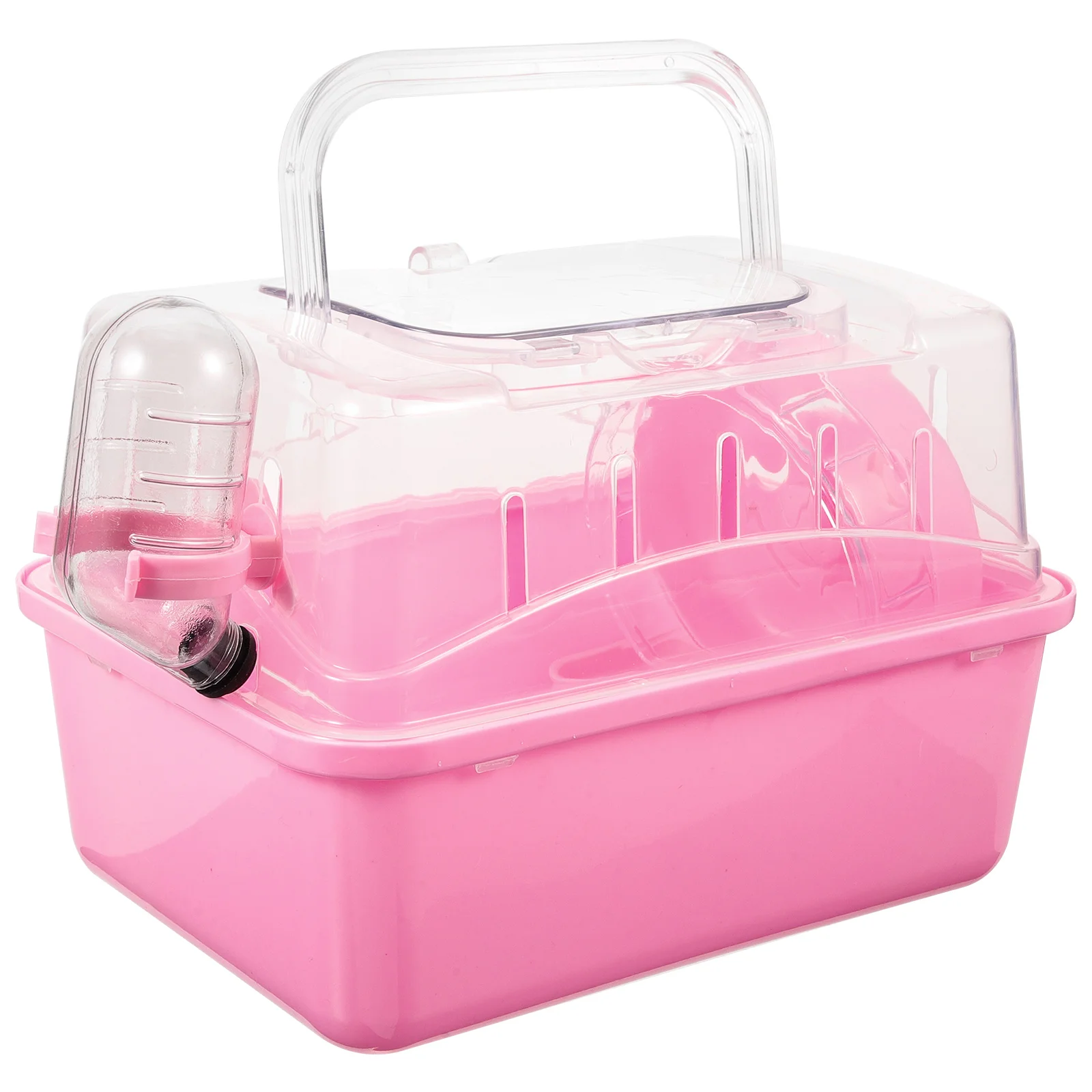 

Small Animal Cage Plastic Pet Go Out Box Portable Outdoor Carrier Travel Hamster Cage Handles Hedgehog Hamster Rat Bearded