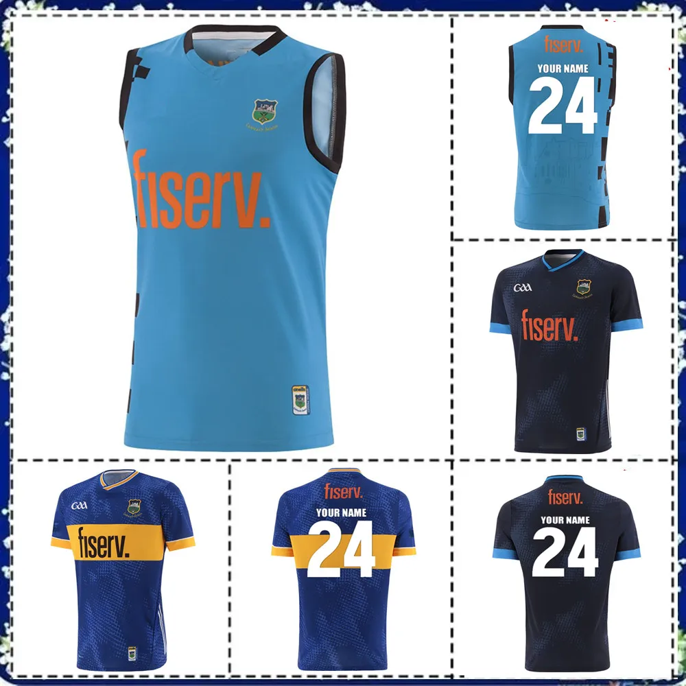 

2024, тренировочный жилет Tipperary GAA, 2024/2025, Домашняя Джерси Tipperary GAA, Мужская футболка для регби, Размер: фотография (имя и номер)