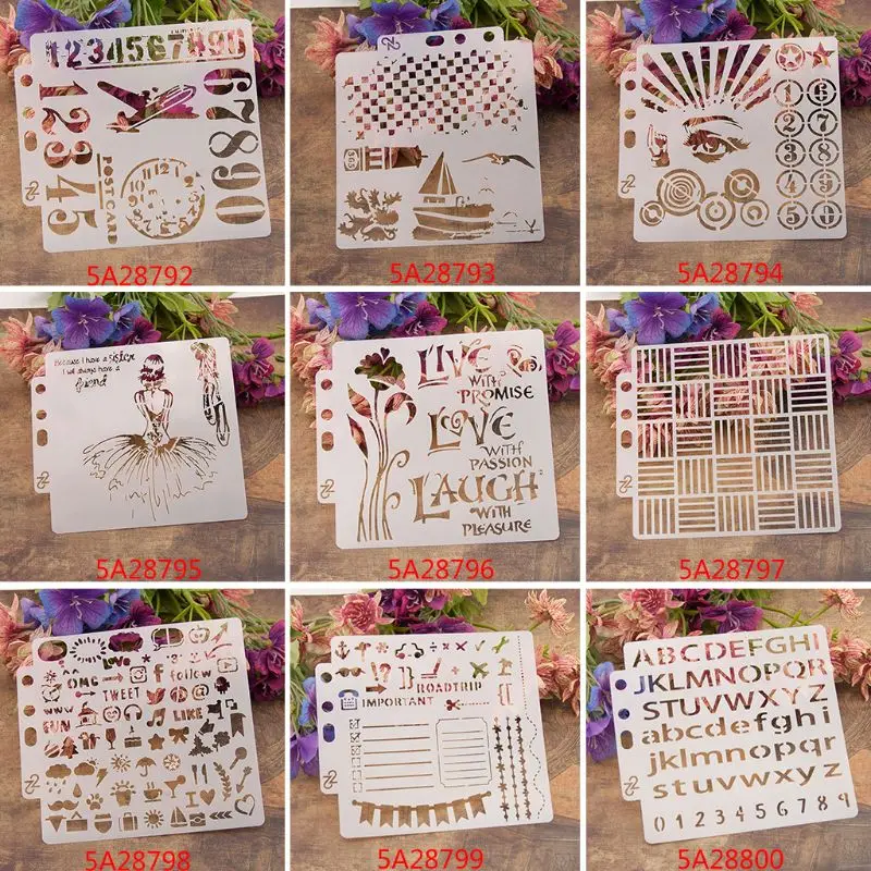 Stickers Scrapbooking Supplies Embossing Stamps Flower Stencils Template Painting Scrapbooking Embossing Stamping Album Card DIY