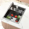 304 Stainless Steel Sink Invisible Small Single Mini Hidden Kitchen 1