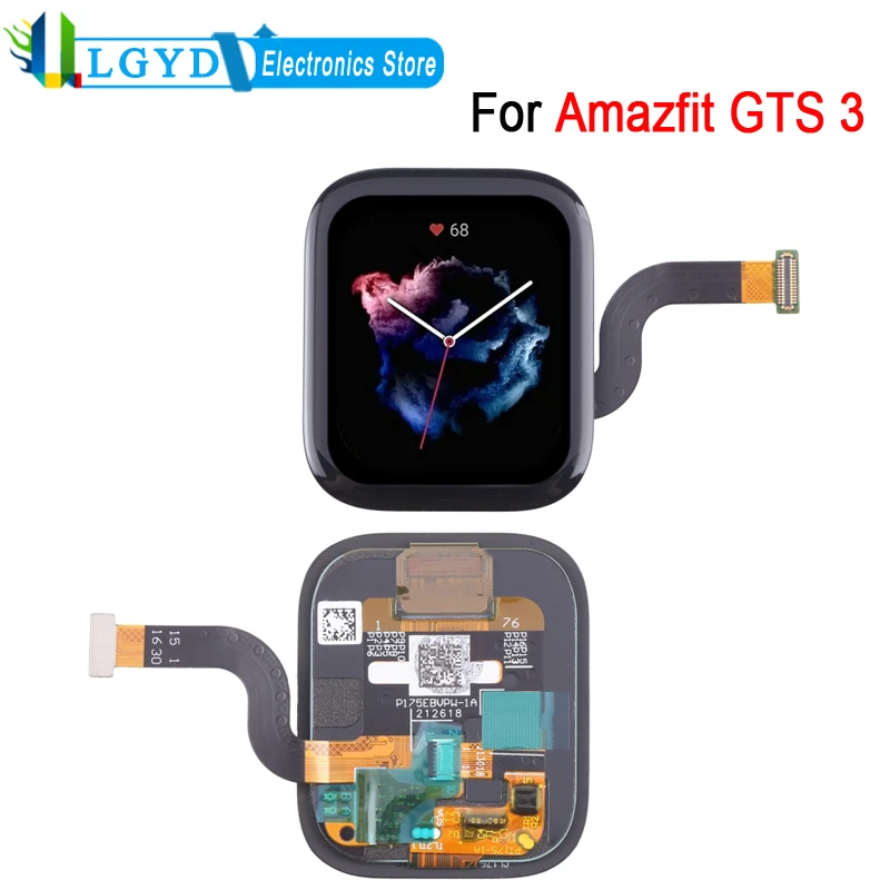 

ЖК-экран 1,75 дюйма для Huami Amazfit GTS 3 AMOLED, ЖК-дисплей с дигитайзером, полная сборка, запасные части для ремонта