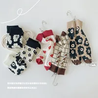 Children Stocking wet flower children fall and winter of the girls Knee High Leg Warmers Kids Stockings Toddler Sokken 3