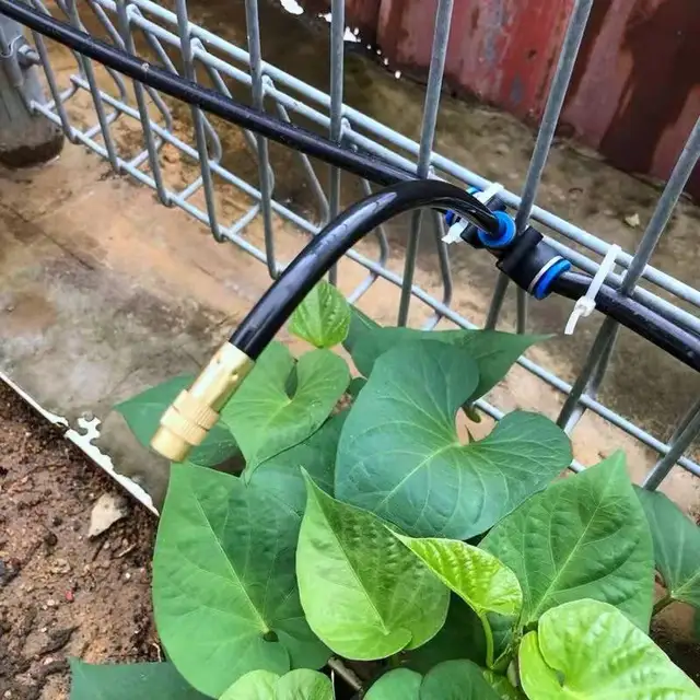 Diy Univerzális Állítható Porlasztható Permetezőgép 5-20 M-Es Ködös Rendszerkészlet A Gyepkert Öntözéséhez Od8Mm Tube Kerti Víz Mister - Image 5