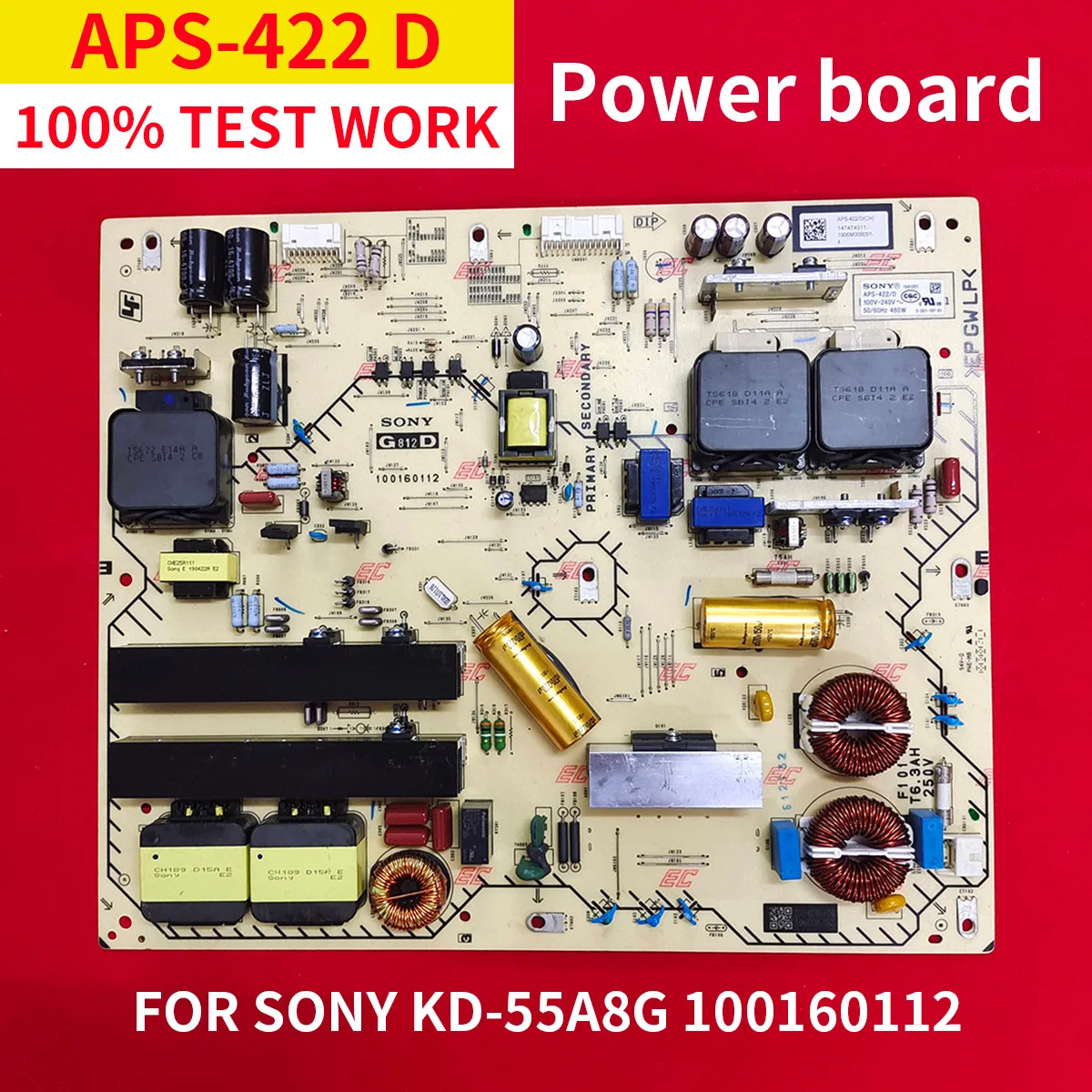 

100% Test shipping for Sony KD-55A8G Power Panel APS-422 D 100160112 Z01P422D-P0