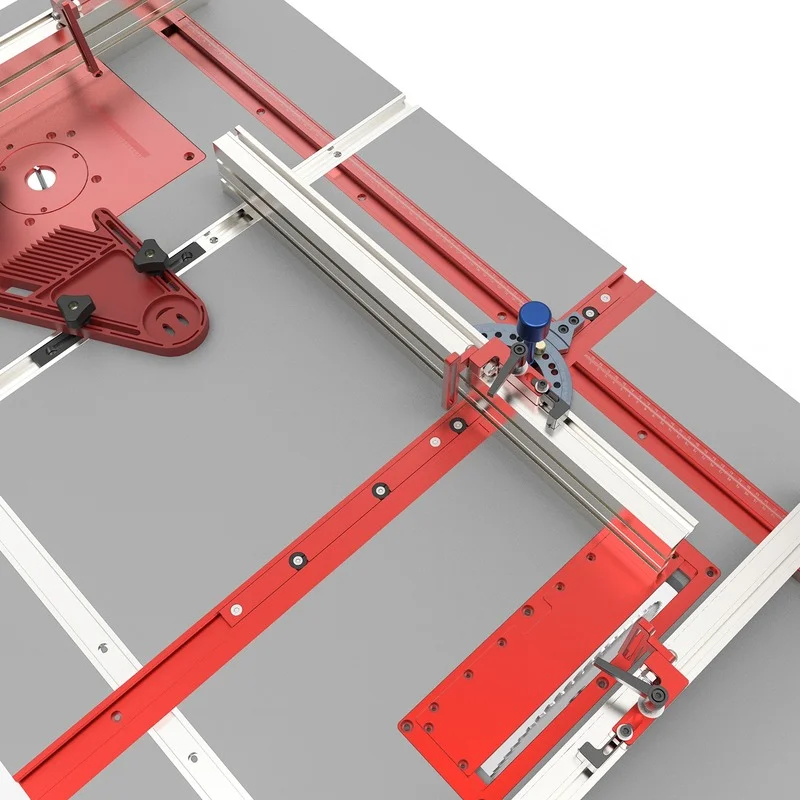 600mm/800mm Aluminium Alloy 45 T Track with Scale Slot Chute Miter Tracks Stop Woodworking Tool for Workbench Router Table