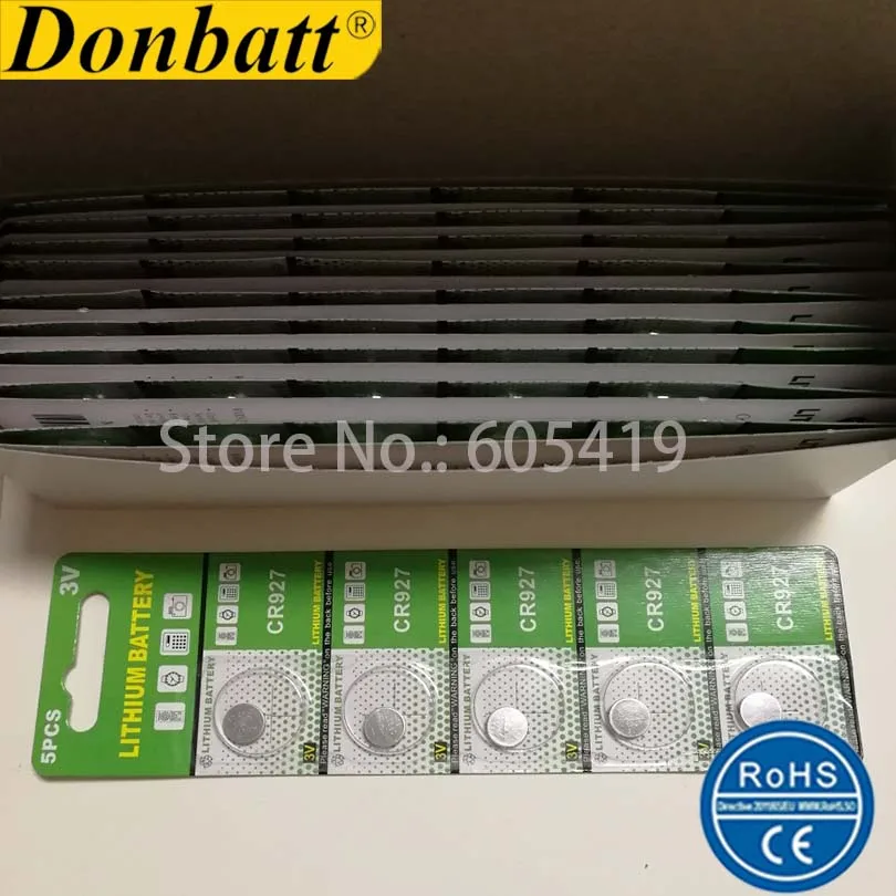 200 ใบ/Lot 3V CR927 DL927 BR927 5011LC LM927 KCR927 927 ปุ่มเซลล์ ...