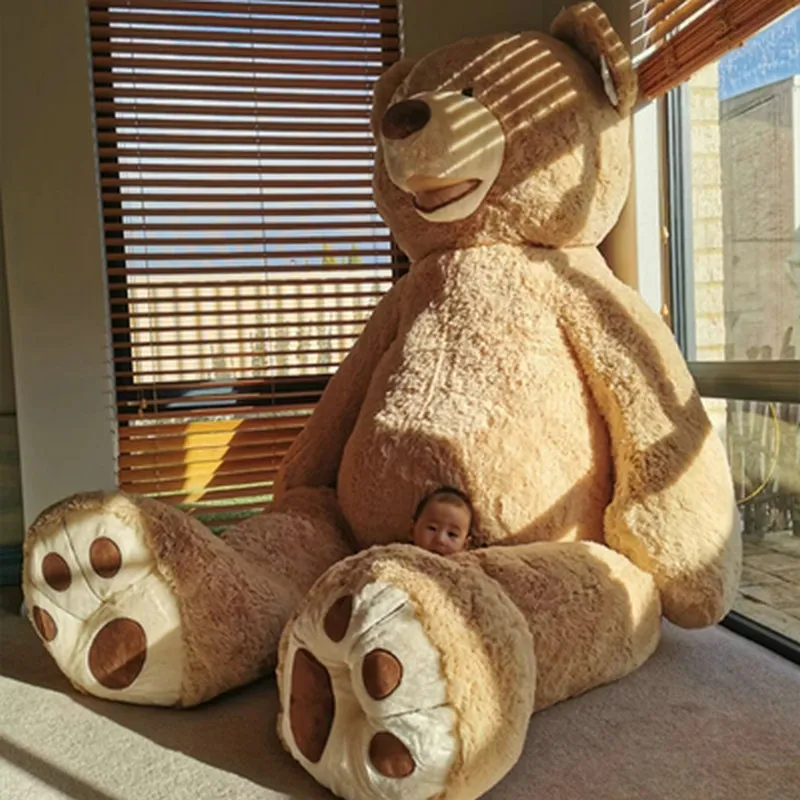 100/130cm plněné obr americe teddy medvěd plyš hraček měkké zvířata podhlavník narozeniny valentine's dárky pro dívčí kůzle