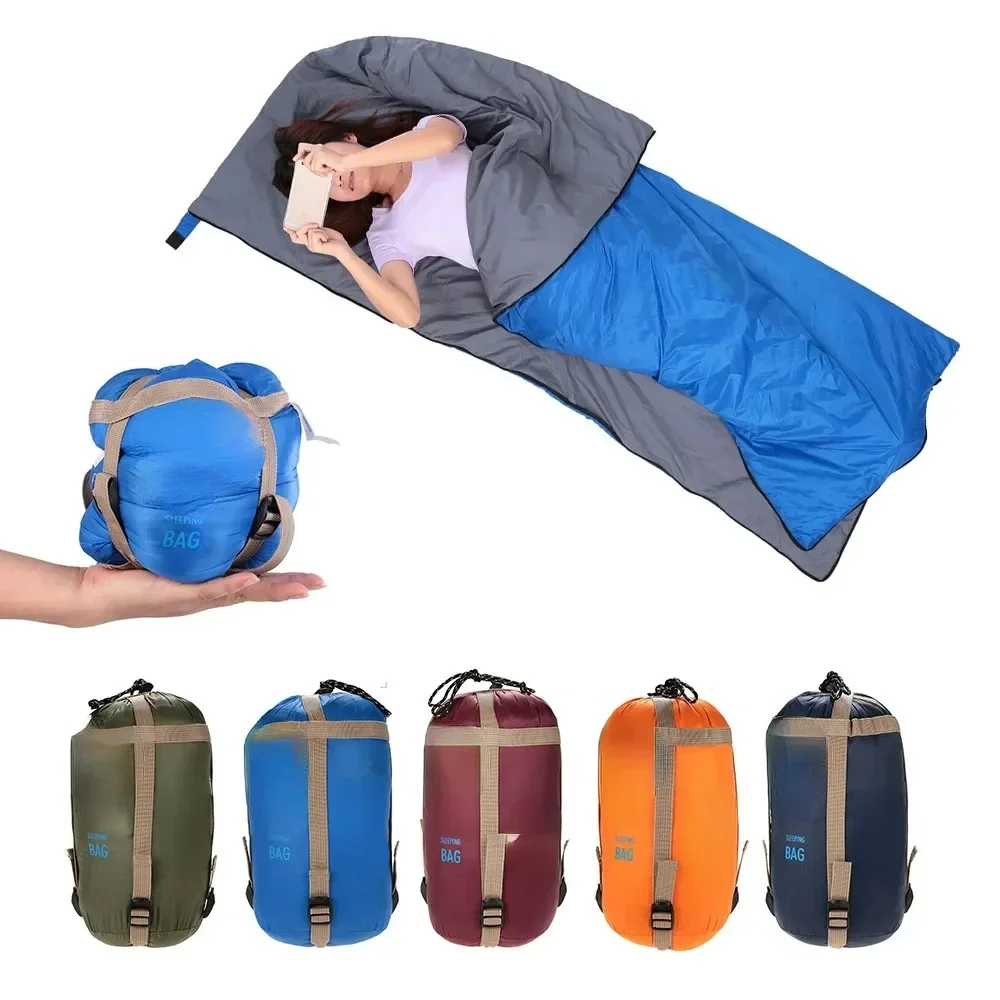 Camping Envelope Sleeping Bag, Portable, Ultralight, Blanket,four
