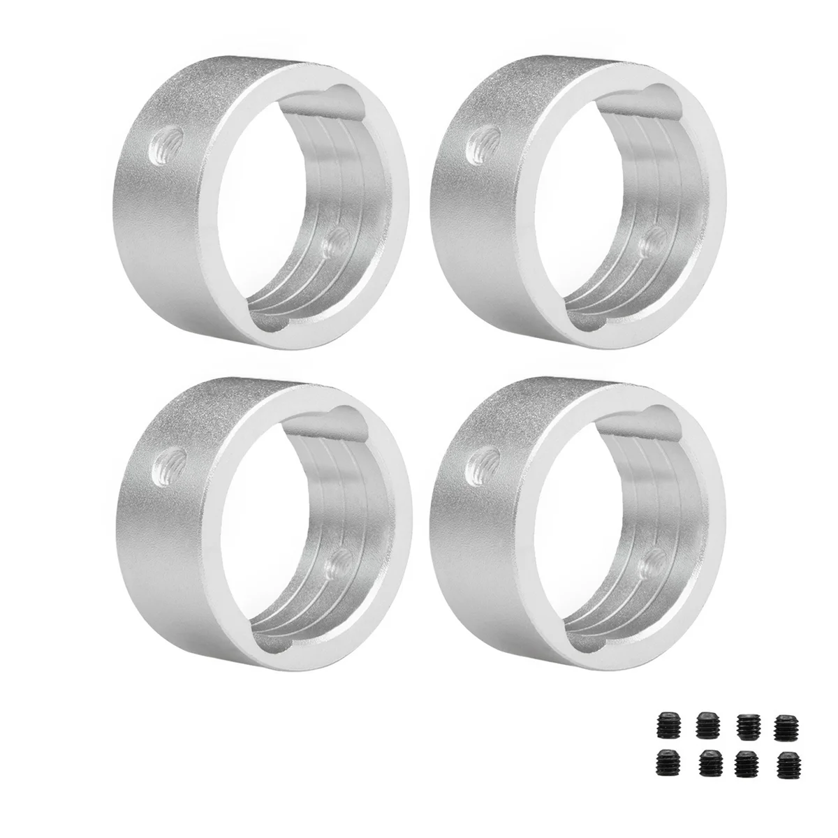 Outdrive Cup Protect Ring Drive Cup Sleeves Set Per Traxxas 1/6 4Wd Xrt Muslimatextraxxas Rc Upgrade Parts Argento