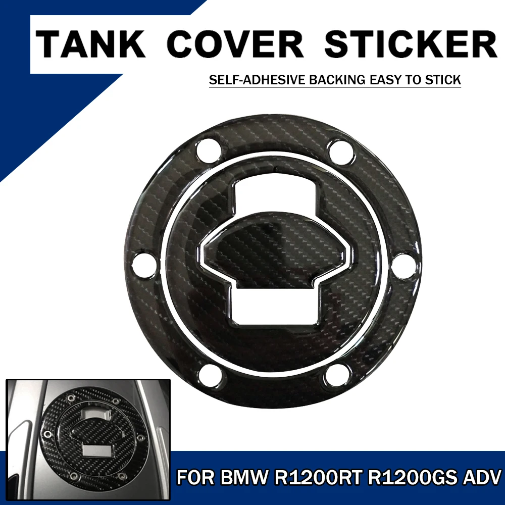 3D Carbon Fiber Tank Gas Cap Pad Filler Cover Sticker Decals For BMW R1200 RT GS K1200 S/R/RS/GT/LT All Years F650GS R1150 R RT for bmw tank pad motorcycle sticker decal r1200 r1250 s1000rr f650gs f850