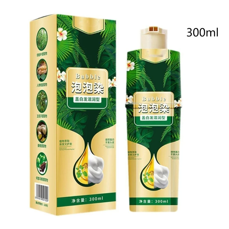 

Hair Dye Shampoo Instant Hair Color Shampoo in Minutes for Women Men 300ml