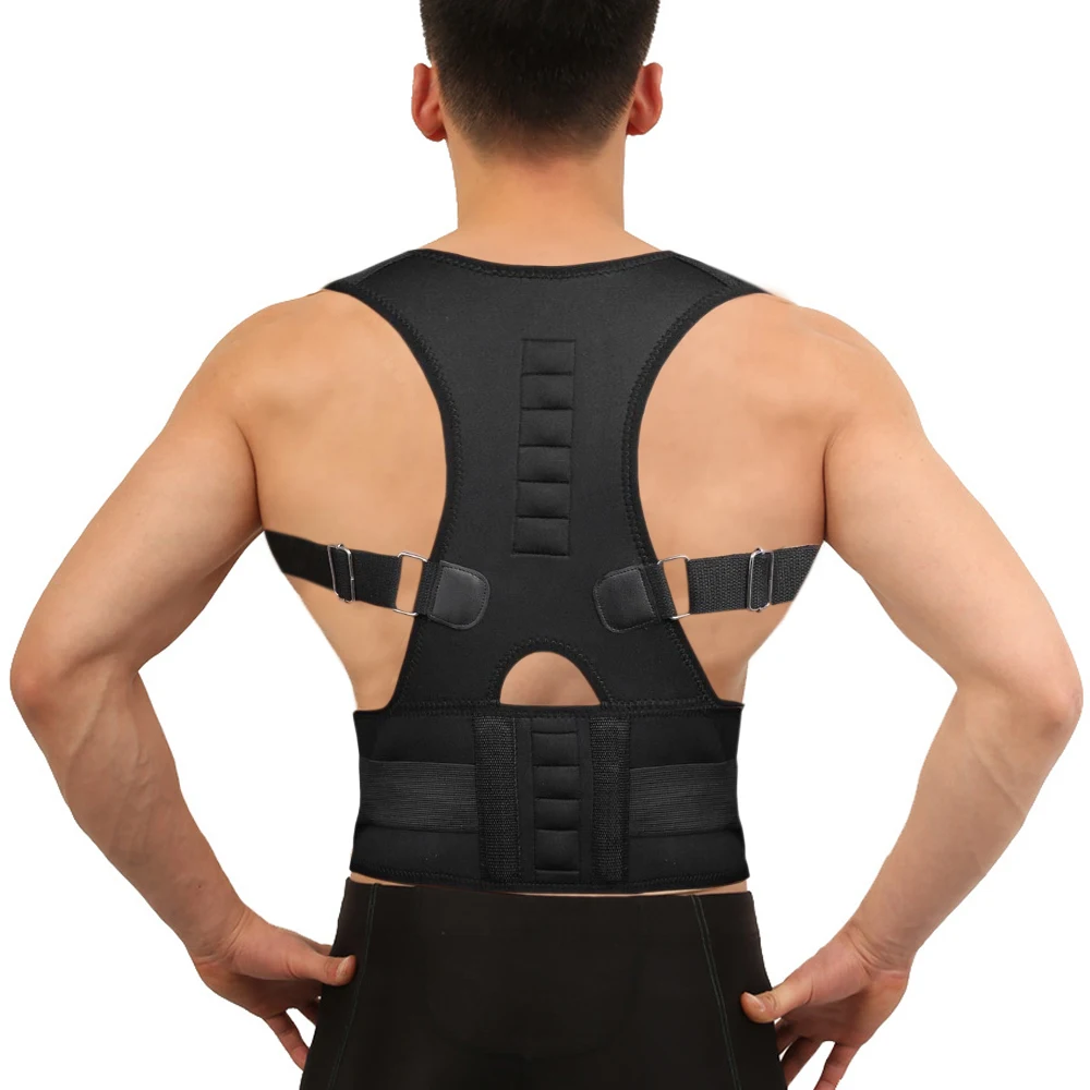 Magnetic Orthopedic Posture Corrector Scoliosis Magnet Humpback Girdle Back Brace Spine Neoprene Pain Support Belt For Man Woman 4