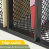 Desk Mail Organizer, 2 Pack Office Small Letter Sorter Desktop File Organizer Metal Mesh with 3 Vertical Upright Compartments 5