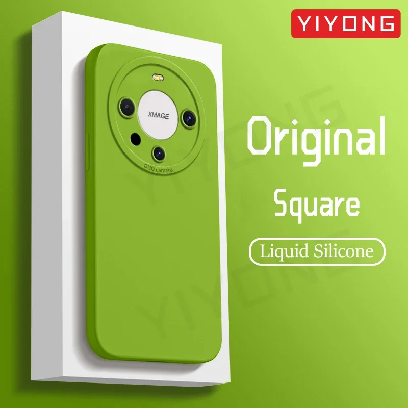 Custodia Mate60 YIYONG Square Liquid Silicone Soft Cover per Huawei Mate 60 50 40 Mate40 Mate50 Pro Custodie per telefono antiurto_voghion.com