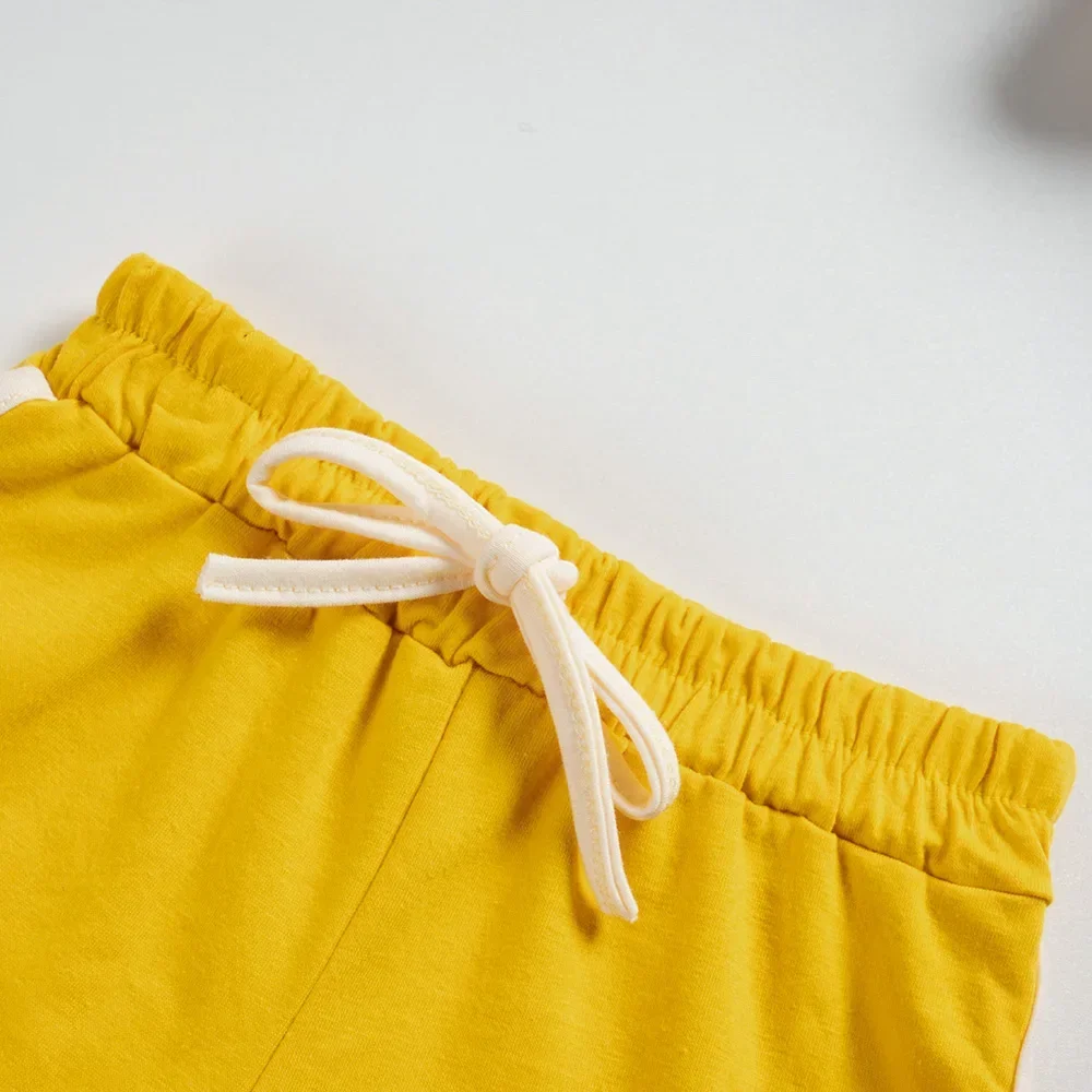 Summer Casual Baby Girl Tracksuits Embroidery Short Sleeve T-shirt Shorts Suits 2pcs Toddler Clothes Boys Girls Outfits 6