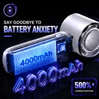 Ventilateur portable, ventilateur pliable à suspendre au cou à 5 vitesses, vent puissant, batterie longue durée 9H 4000mAh, mini refroidisseur d'air pour les voyages et les activités de plein air 4