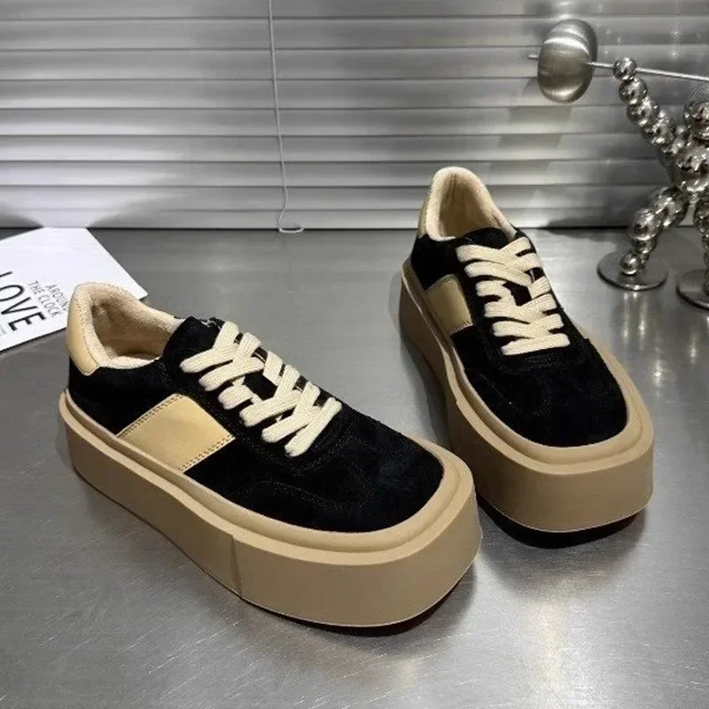 

Women Flats Platform Sport Loafer Shoes Suede Casual Walking Warm Sneakers 2024 Women Fashion Winter Boots New Running Shoes