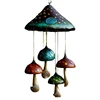 Vintage Resin Mushroom Wind Chimes Rust Resistant, Unique Texture, Ethereal Sound Yard Decor, Hanging Pendants L9BE 3