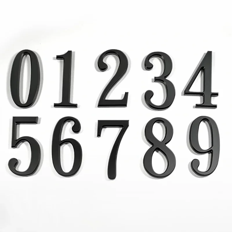 6-7 Cm Exterior House Numbers 26 Letters Number 0-9 Home Sign Residence Name Plate Hotel Room Number Acrylic Stickers house number signs house numbers door signs