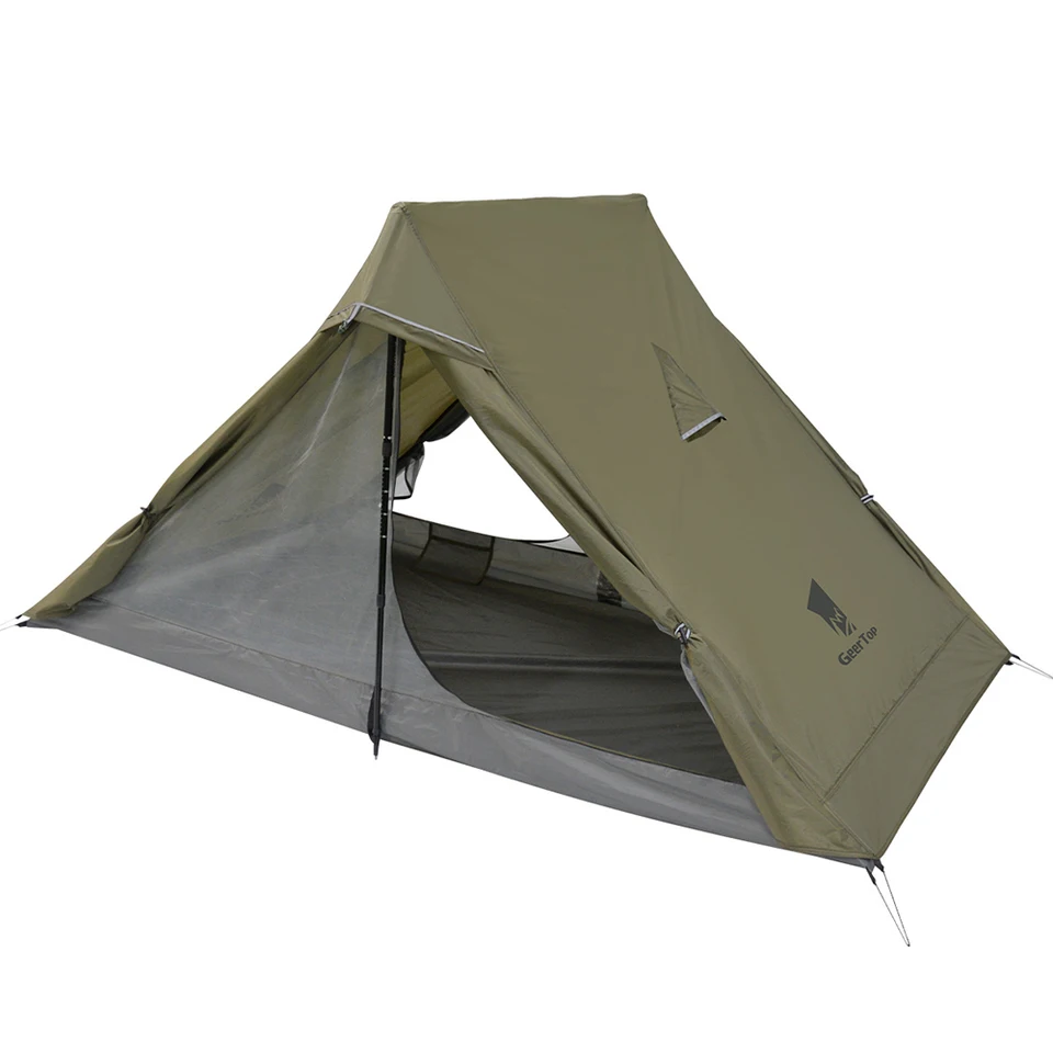 Decathlon Tent Tall Two Person Tent Geertop Trekking Pole Ultralight Tent  For Tall Person Ultralight Camping
