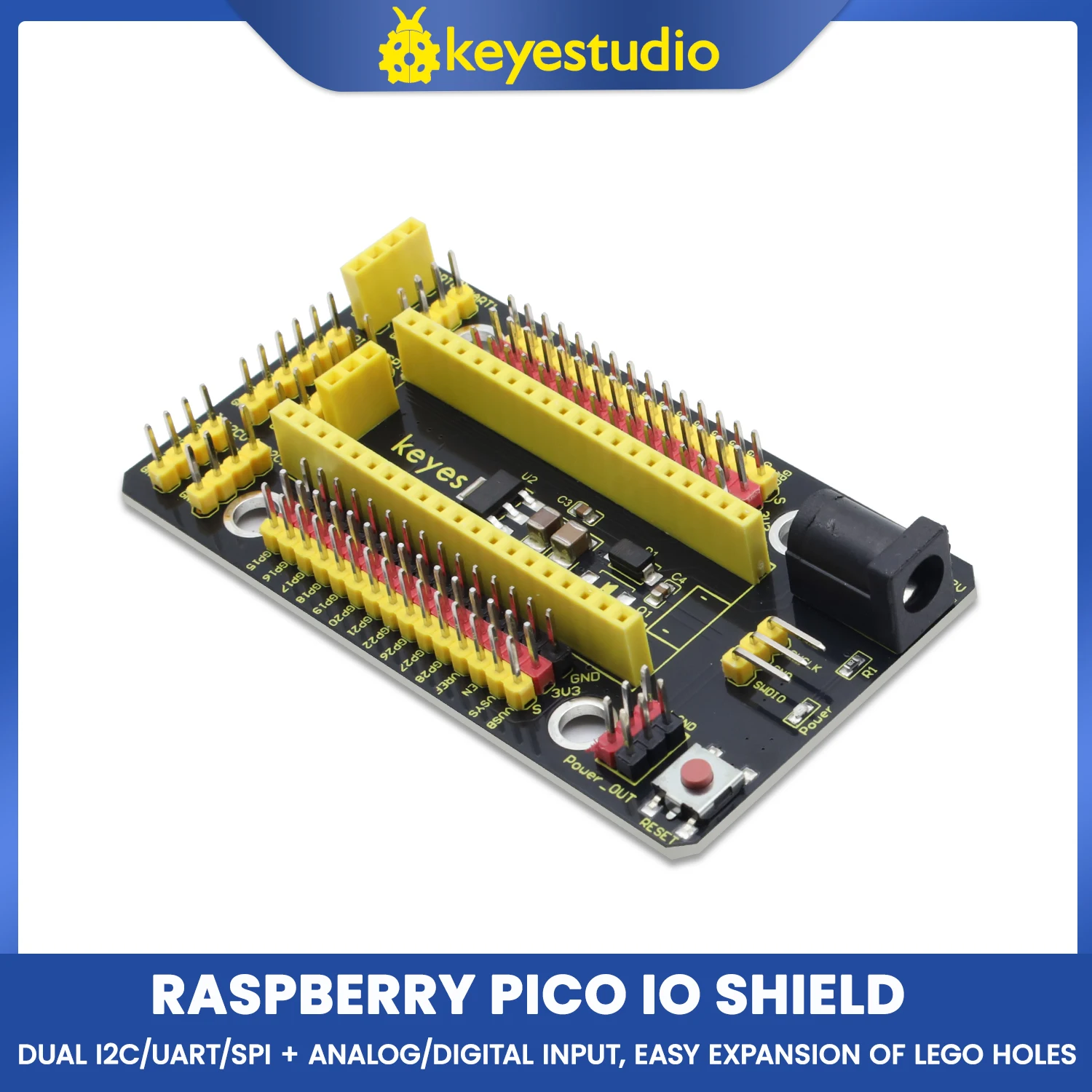 Keyestudio Raspberry Pi Expansion Board Pico IO Shield For Raspberry Pi ...